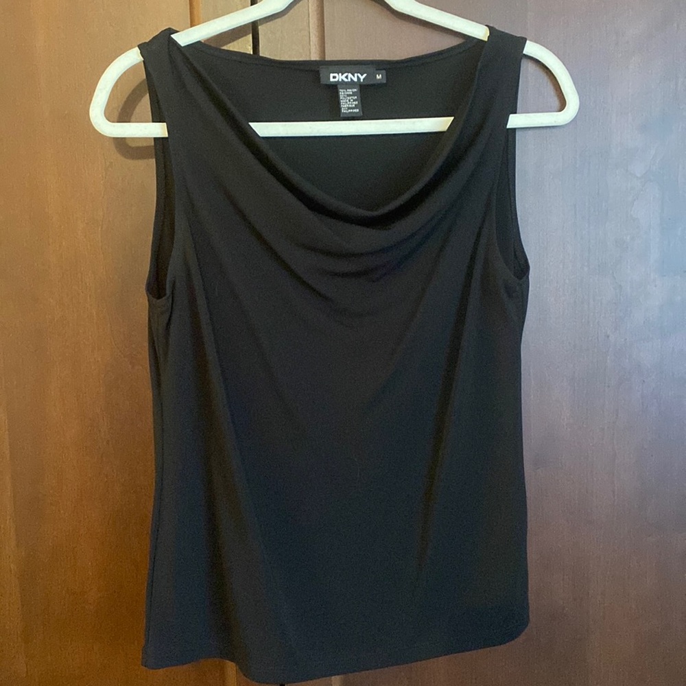 DKNY Ladies Sleeveless Top with Cowl Neckline M